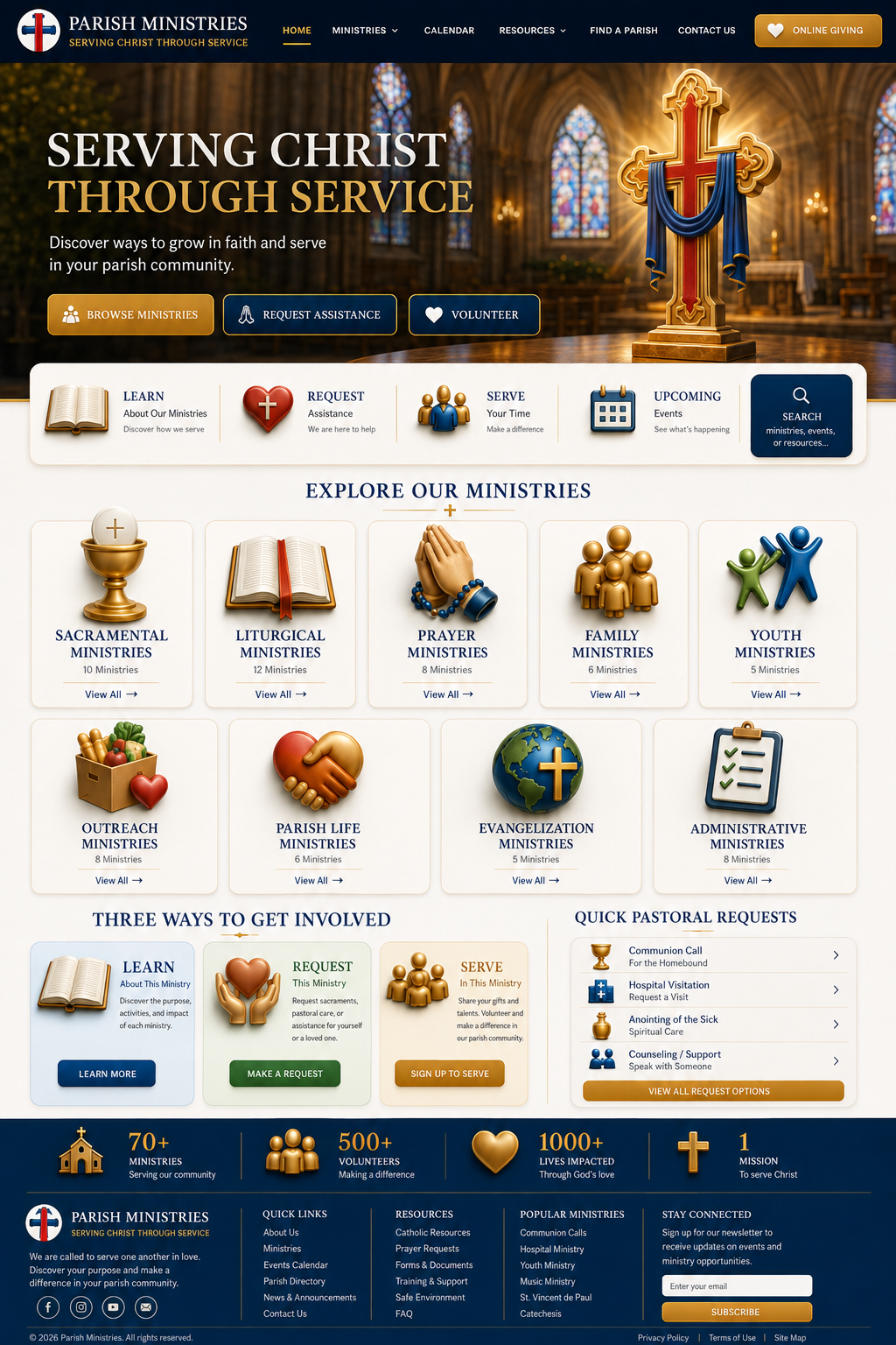 Parish Ministries — Serving Christ Through Service